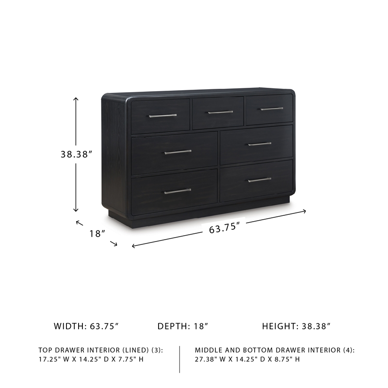 Ashley Furniture Rowanbeck Black Dresser