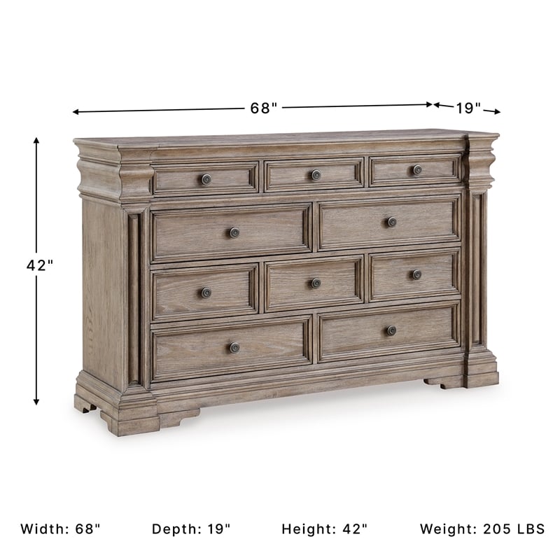 Ashley Furniture Blairhurst Light Grayish Brown Dresser