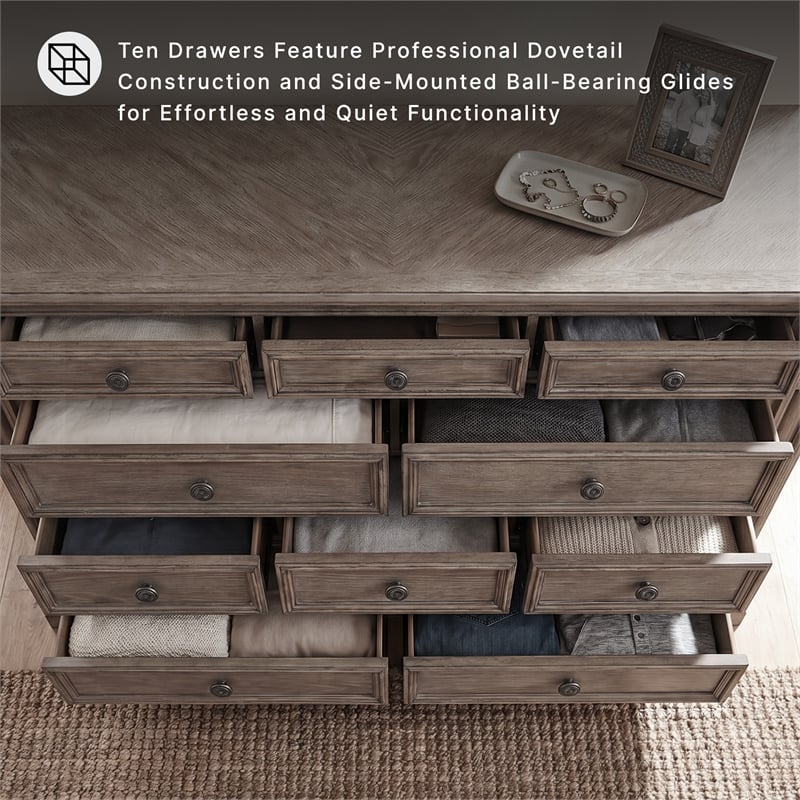 Ashley Furniture Blairhurst Light Grayish Brown Dresser