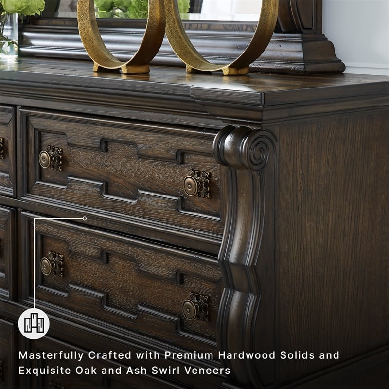 Ashley Furniture Maylee Dark Brown Dresser