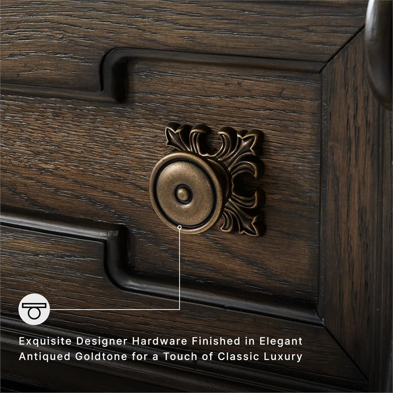 Ashley Furniture Maylee Dark Brown Dresser