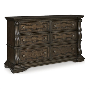 Ashley Furniture Maylee Dark Brown Dresser