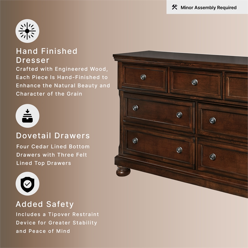 Ashley Furniture Cabalynn Light Brown Dresser