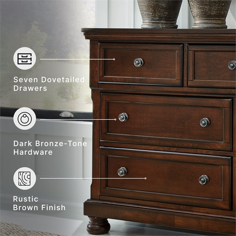 Ashley Furniture Cabalynn Light Brown Dresser
