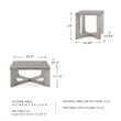 Signature Design by Ashley Garnilly Whitewash Coffee Table (Set of 3)