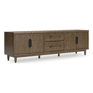 signature design by ashley roanhowe brown 85 inch tv stand for tvs up to 97