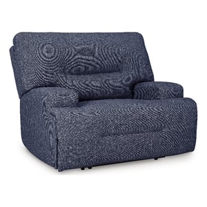 signature design by ashley furniture acklen place navy oversized power recliner