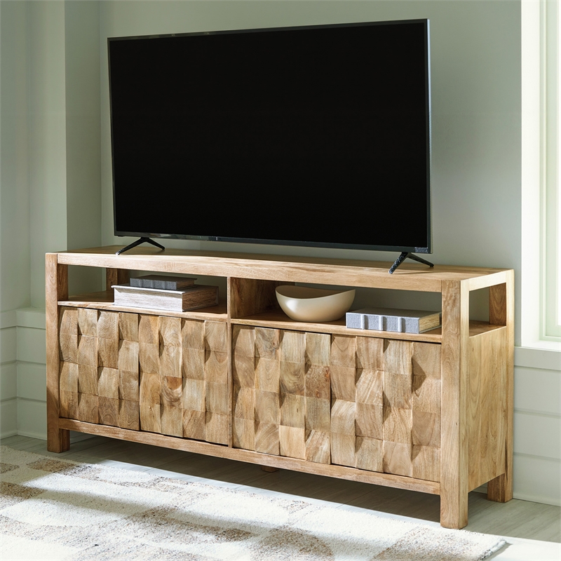 Signature Design by Ashley Furniture Hudwick Natural Brown Accent Cabinet