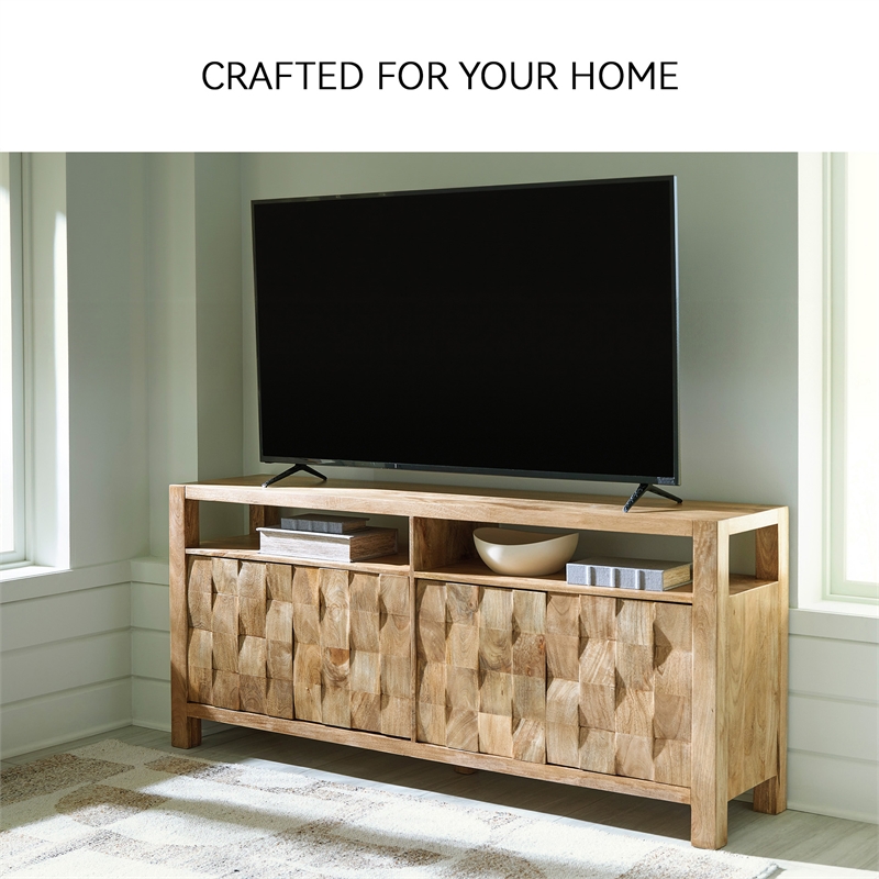 Signature Design by Ashley Furniture Hudwick Natural Brown Accent Cabinet
