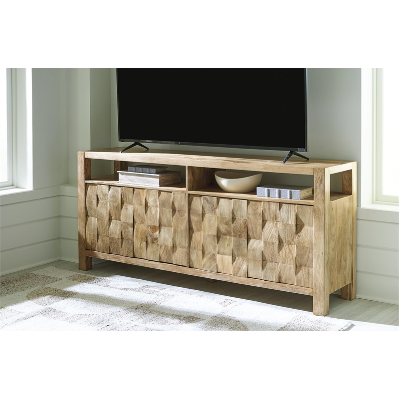 Signature Design by Ashley Furniture Hudwick Natural Brown Accent Cabinet