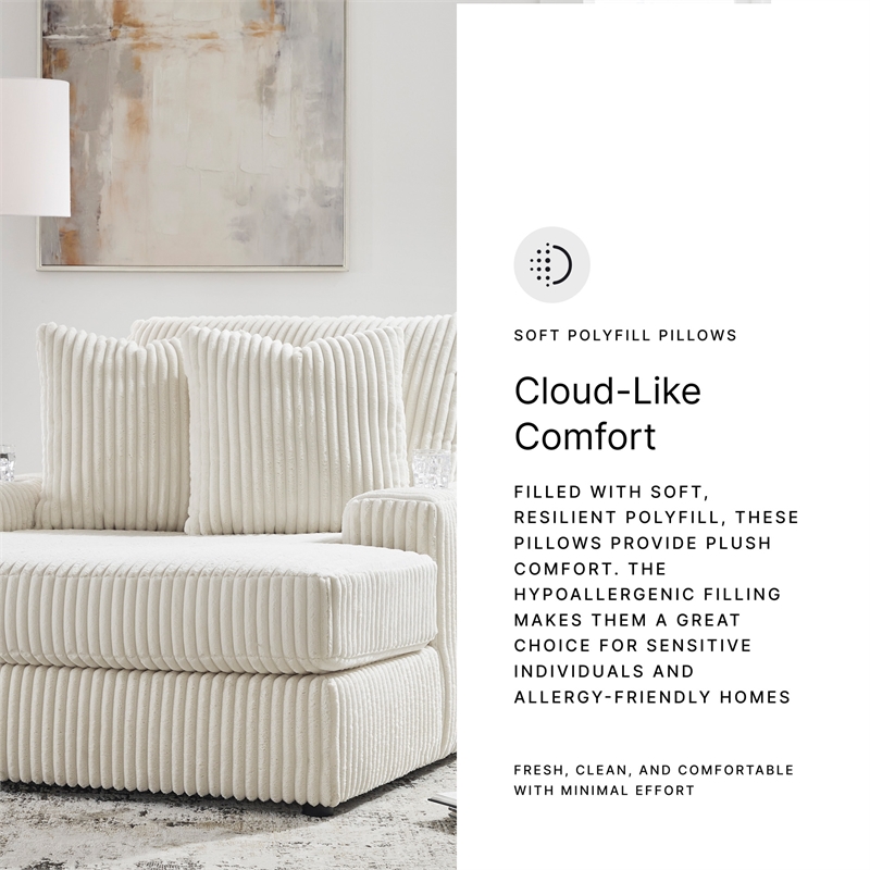 Signature Design by Ashley Furniture Lindyn Ivory Chaise