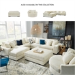 Signature Design by Ashley Furniture Lindyn Ivory Chaise