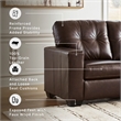 Signature Design by Ashley Furniture Santorine Dark Brown Loveseat