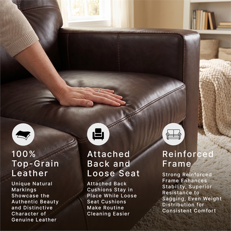Signature Design by Ashley Furniture Santorine Dark Brown Loveseat
