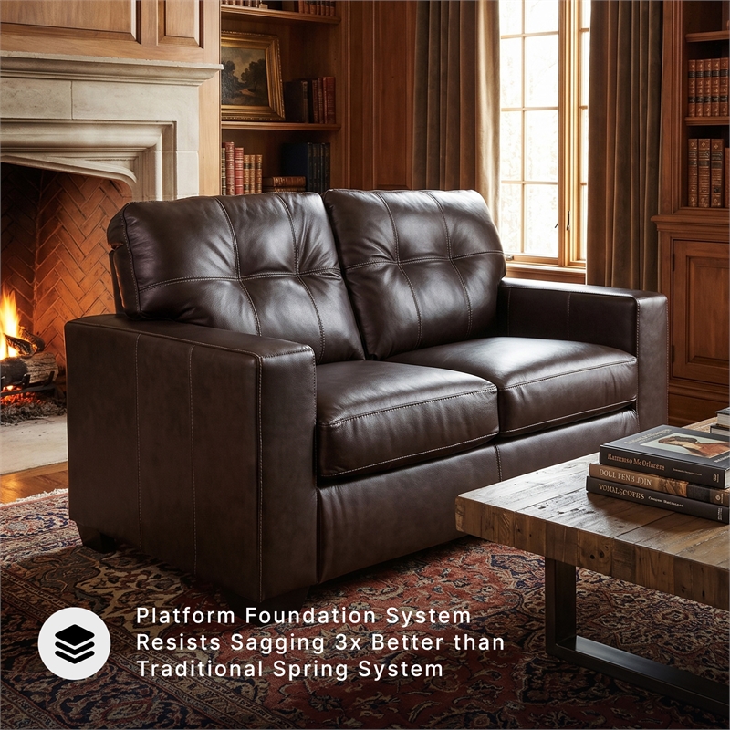 Signature Design by Ashley Furniture Santorine Dark Brown Loveseat