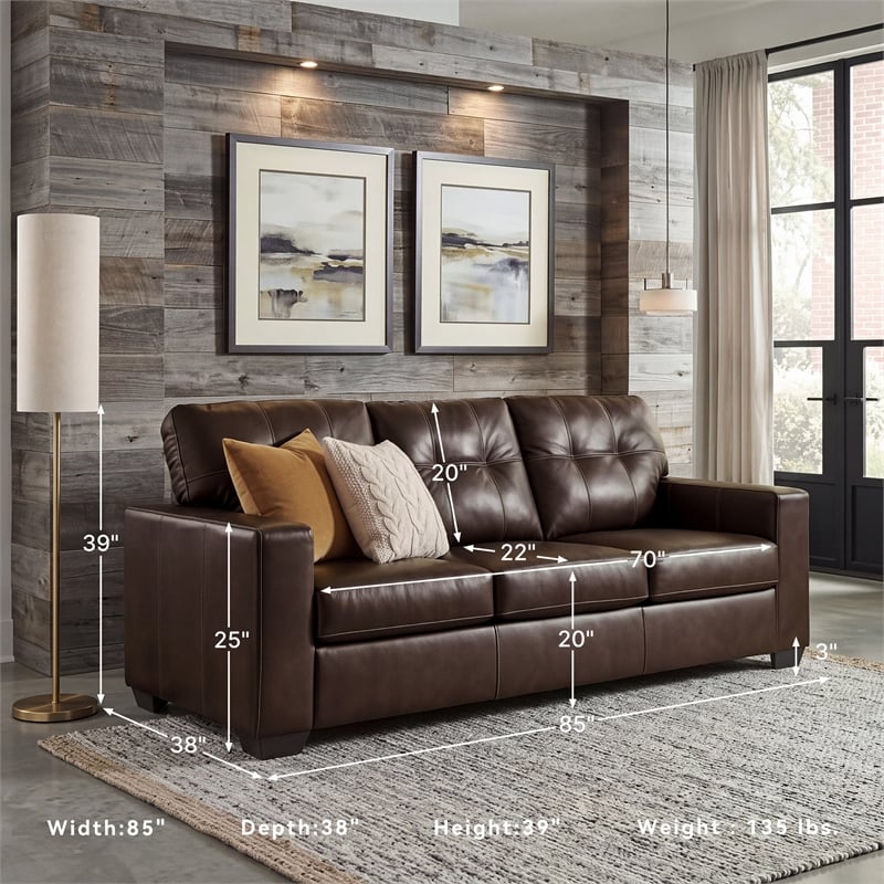Signature Design by Ashley Furniture Santorine Brown Sofa