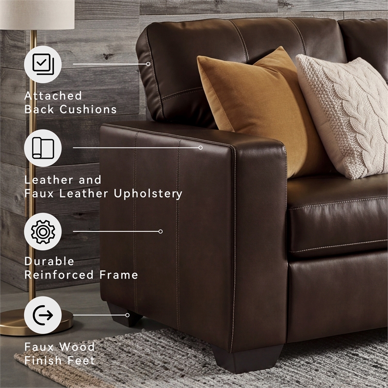 Signature Design by Ashley Furniture Santorine Brown Sofa