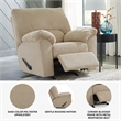 Signature Design by Ashley Furniture SimpleJoy Sand Recliner