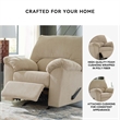 Signature Design by Ashley Furniture SimpleJoy Sand Recliner