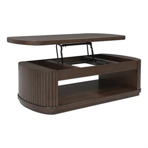 Signature Design by Ashley Furniture Korestone Dark Brown Lift-Top Coffee Table