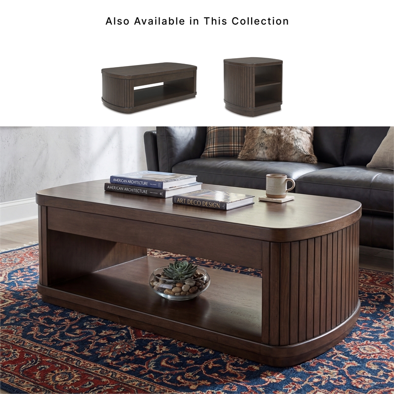Signature Design by Ashley Furniture Korestone Dark Brown Lift-Top Coffee Table
