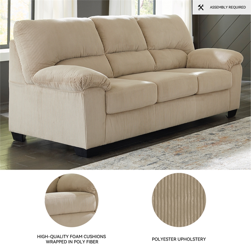 Signature Design by Ashley Furniture SimpleJoy Sand Sofa