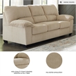 Signature Design by Ashley Furniture SimpleJoy Sand Sofa