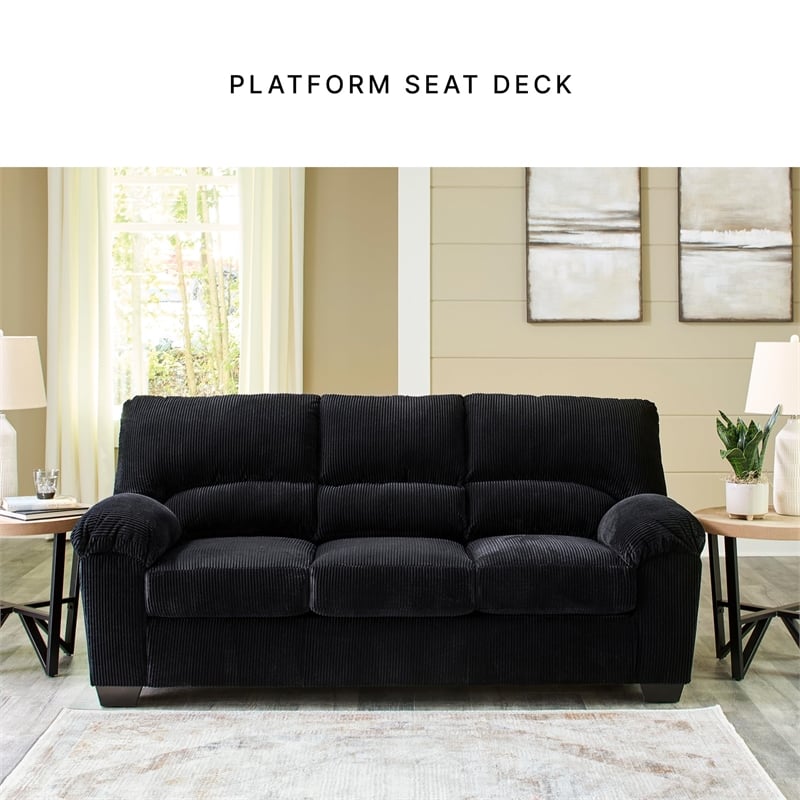 Signature Design by Ashley Furniture SimpleJoy Onyx Sofa