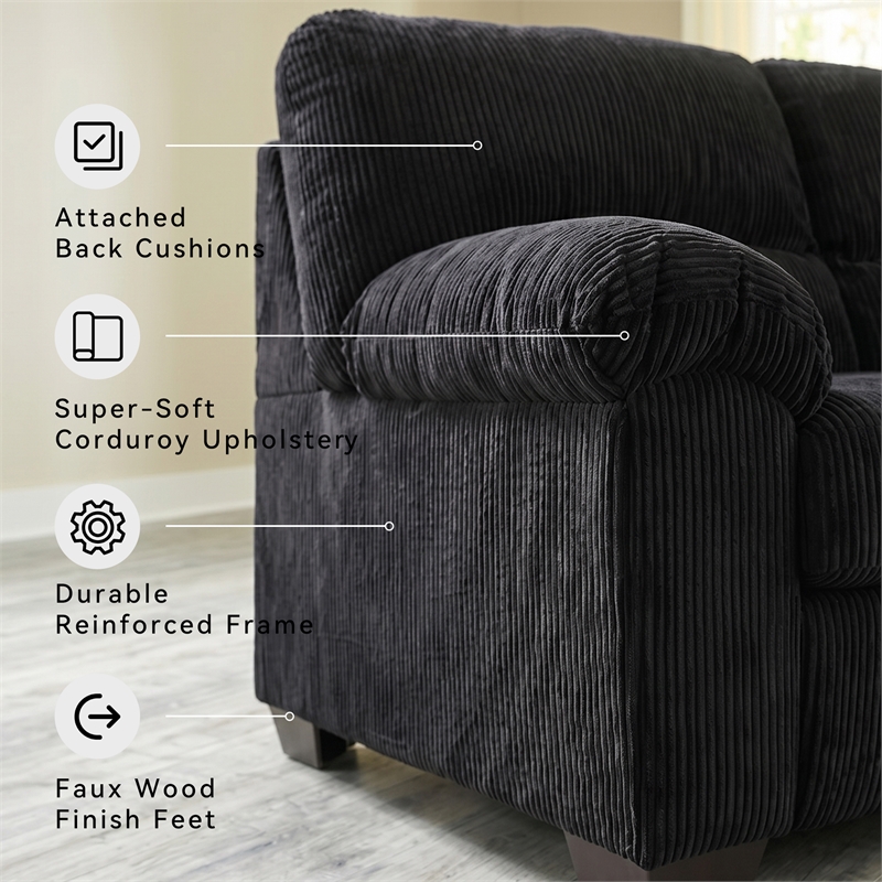 Signature Design by Ashley Furniture SimpleJoy Onyx Sofa