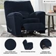Signature Design by Ashley Furniture SimpleJoy Navy Recliner
