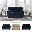 Signature Design by Ashley Furniture SimpleJoy Navy Loveseat
