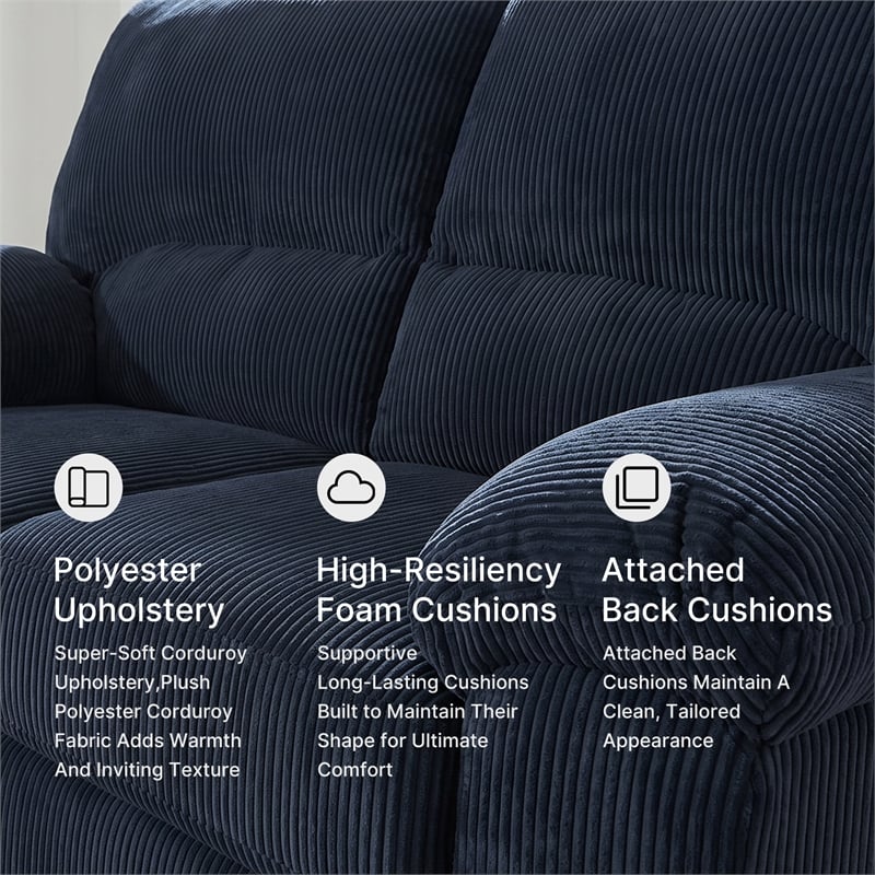 Signature Design by Ashley Furniture SimpleJoy Navy Loveseat