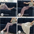 Ashley Furniture SimpleJoy Polyester Upholstered Sofa in Navy