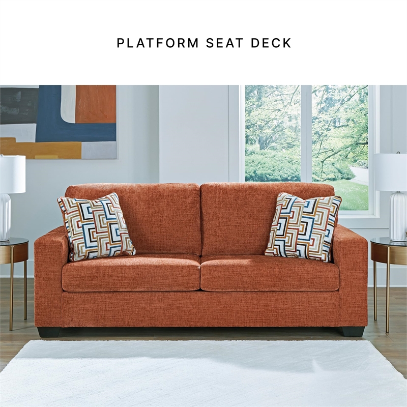 Signature Design by Ashley Furniture Aviemore Orange Sofa