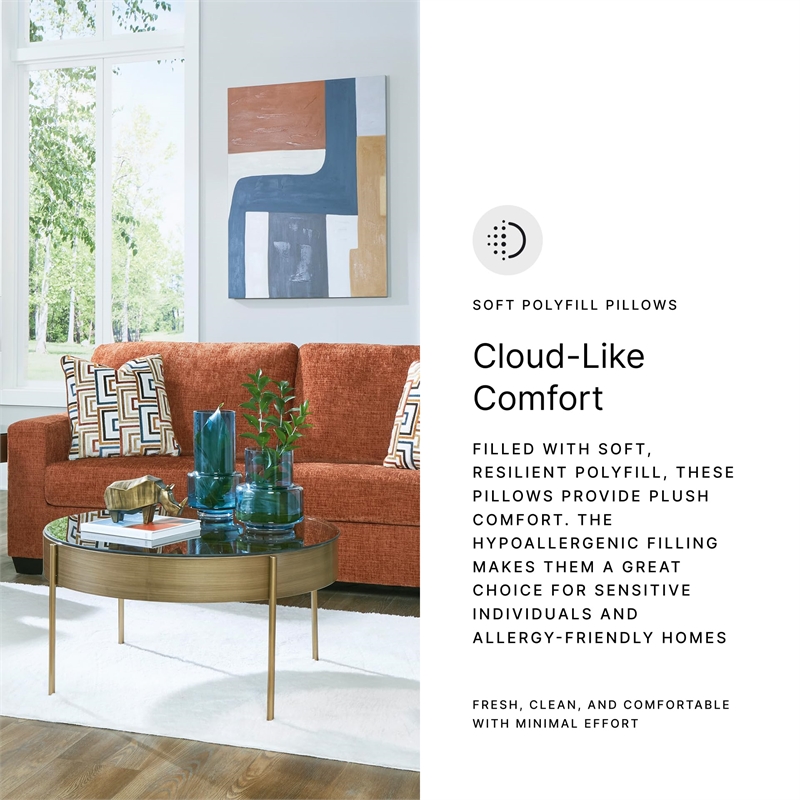 Signature Design by Ashley Furniture Aviemore Orange Sofa