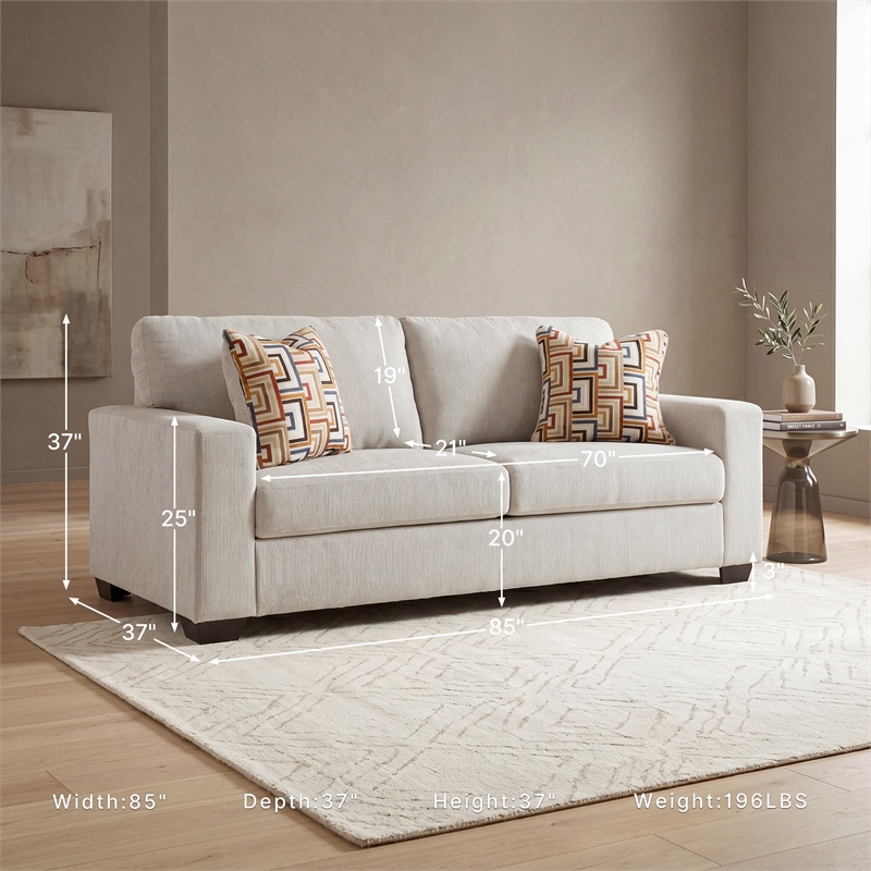 Signature Design by Ashley Furniture Aviemore Stone Queen Sofa Sleeper