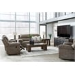 Signature Design by Ashley Furniture Laresview Gray Reclining Sofa