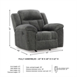 Signature Design by Ashley Furniture Frohn Graphite Recliner