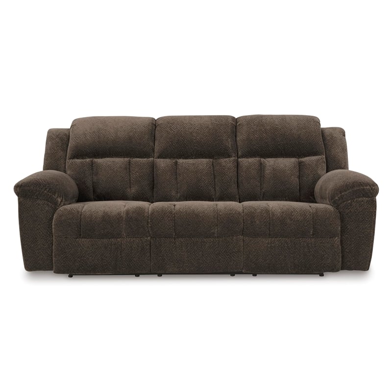 Signature Design by Ashley Furniture Frohn Chocolate Reclining Sofa