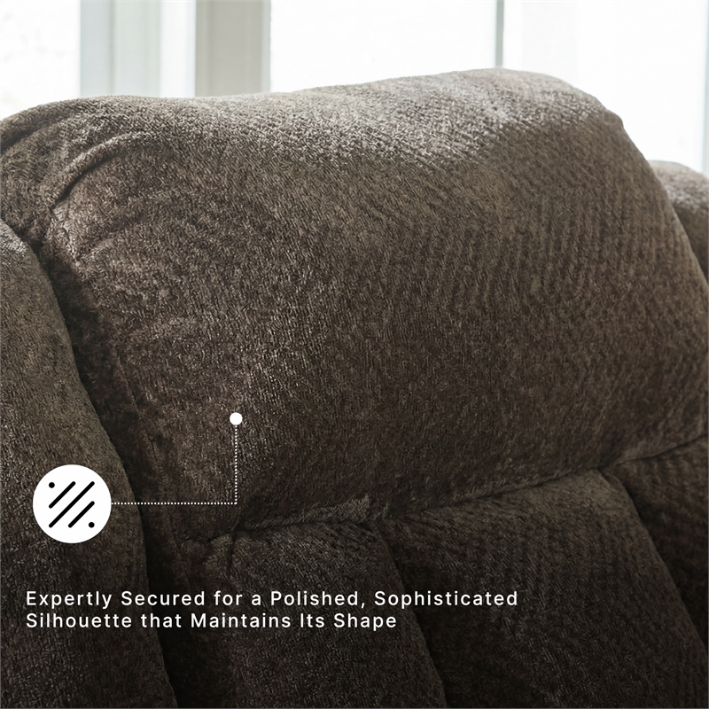 Signature Design by Ashley Furniture Frohn Chocolate Reclining Sofa