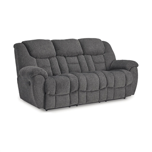 Signature Design by Ashley Furniture Foreside Charcoal Reclining Sofa