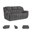 Signature Design by Ashley Furniture Foreside Charcoal Reclining Sofa