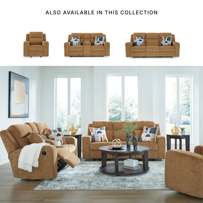 Signature Design by Ashley Furniture Kanlow Brown Reclining Sofa