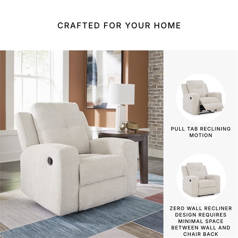 Signature Design by Ashley Furniture Danum Stone Recliner