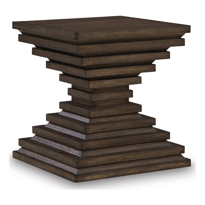Signature Design by Ashley Furniture Hannodream Warm Brown End Table