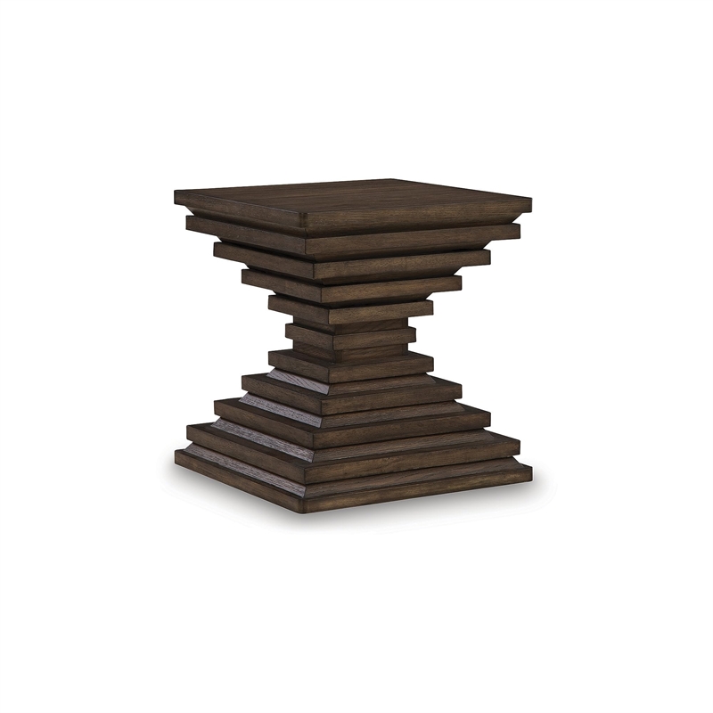 Signature Design by Ashley Furniture Hannodream Warm Brown End Table