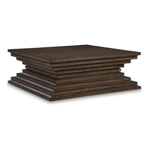 signature design by ashley furniture hannodream warm brown coffee table