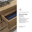 Signature Design by Ashley Furniture Sherbana Light Brown Dresser