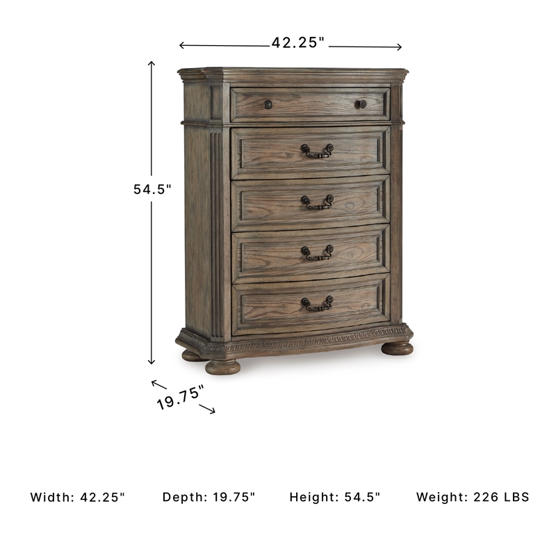 Signature Design by Ashley Furniture Ardenfield Light Brown Chest of Drawers