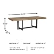 Signature Design by Ashley Furniture Tomtyn Light Brown Dining Extension Table